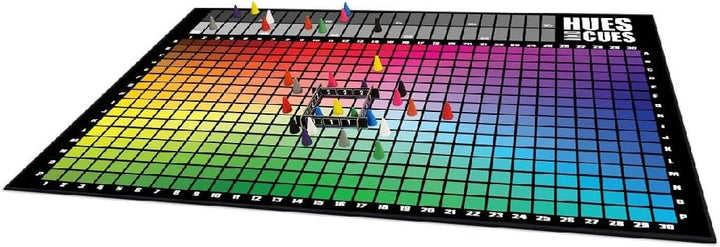 The OP Usaopoly | Hues and Cues Multilingual Brettspiel in Deutsch für die Ganze Familie | Partyspie