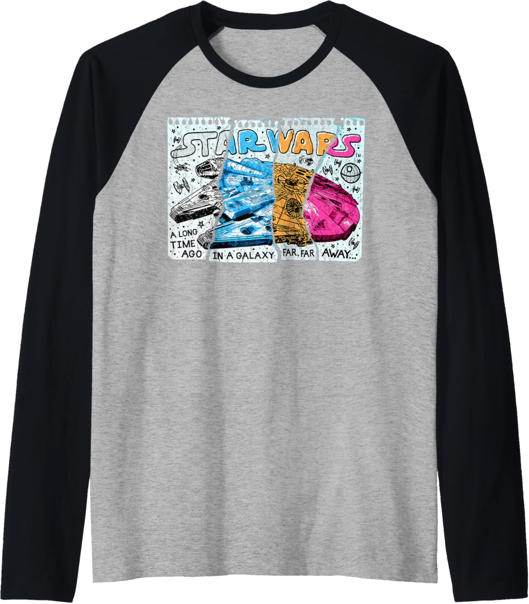 Star Wars Millenium Falcon Sketchy Raglan