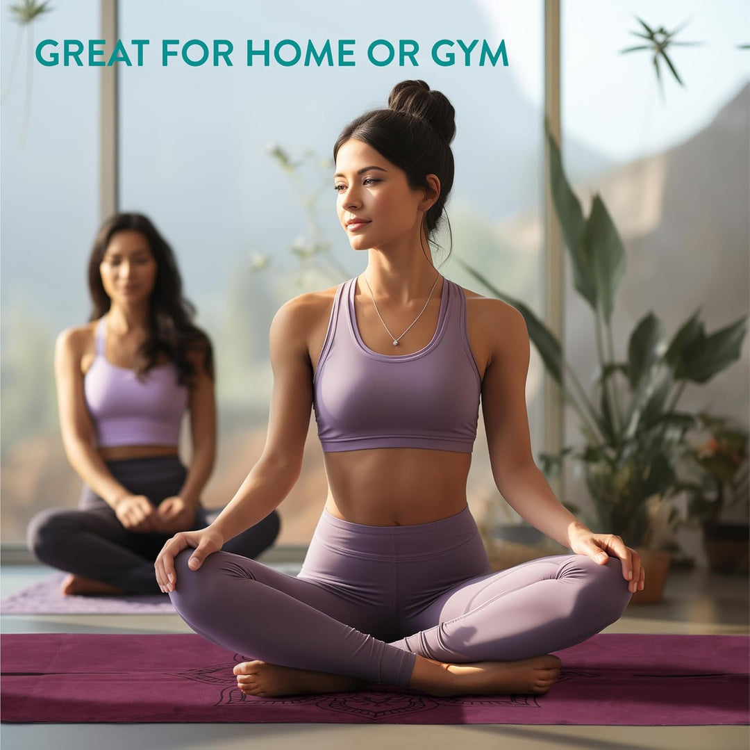 Navaris Reiseyogamatte faltbar inkl. Tasche - 1,5mm Yoga Matte Fitnessmatte - dünn leicht - Sportmat