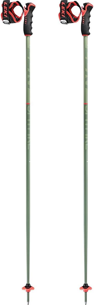 LEKI Stick 1 Dunkles Oliv-Hell-Oliv-Koralle, 1 Dunkles Oliv-Hell-Oliv-Koralle