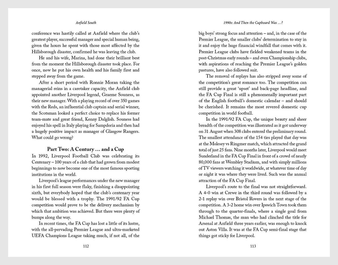 Anfield South: 75 Years of Liverpool at Wembley, Gebundenes Buch
