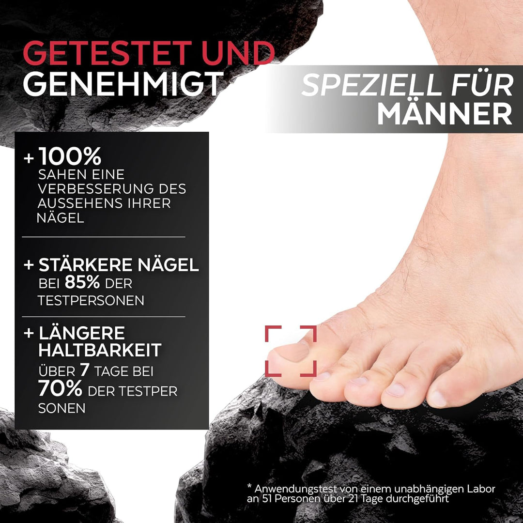 PODERM - TEABAUM-NAGELLACK COLOR CARE FÜR MANNER - Kaschiert Die Gelbe Und Brüchige Nägel - 2 IN 1 P