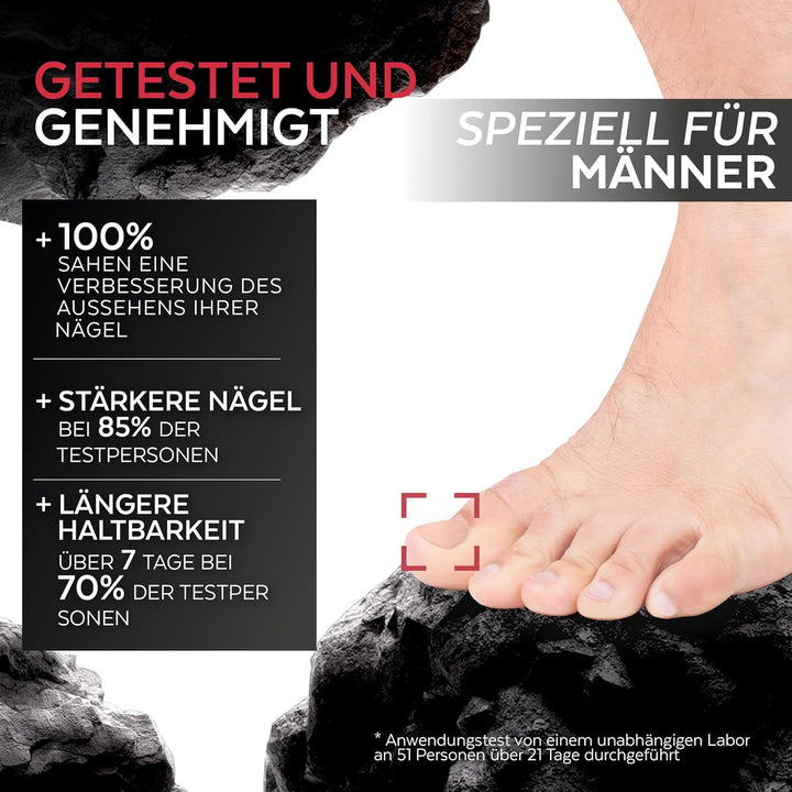 PODERM - TEABAUM-NAGELLACK COLOR CARE FÜR MANNER - Kaschiert Die Gelbe Und Brüchige Nägel - 2 IN 1 P