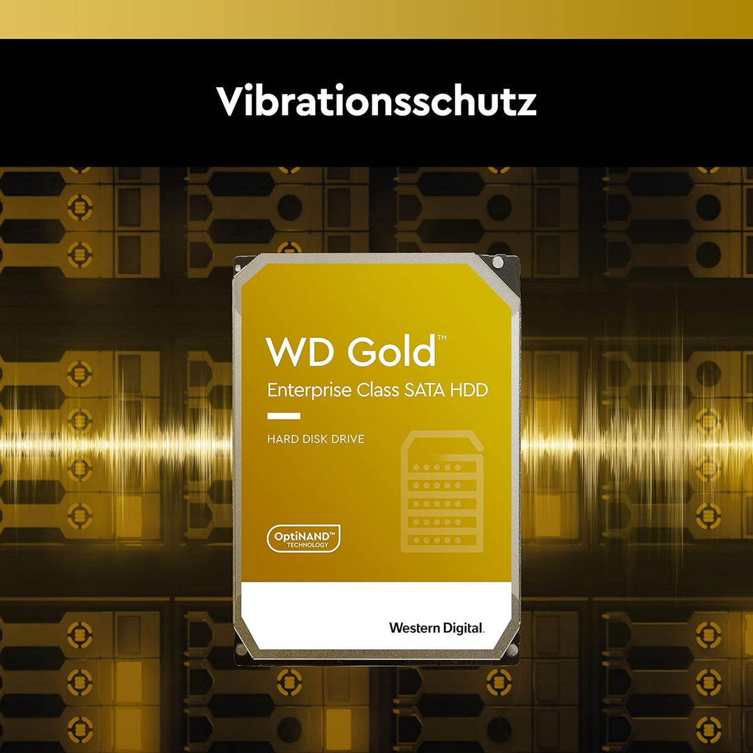 WD Gold™ 10 TB Interne Festplatte 8.9 cm HDD (3.5 Zoll) SATA III, Enterprise HDD, Gold
