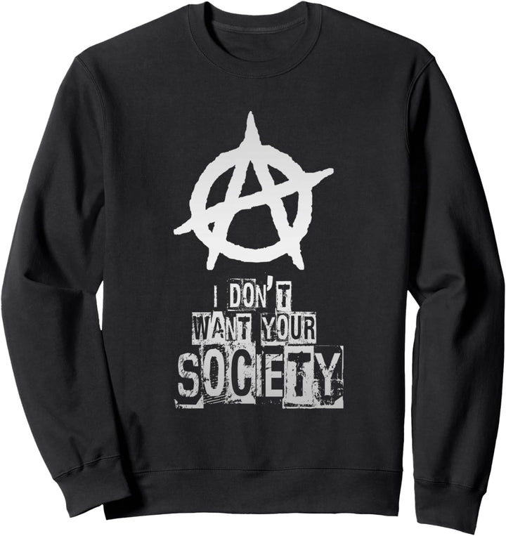 Anarchie Zeichen, Chaos, Punks, Punkrock, Anarchie Sweatshirt