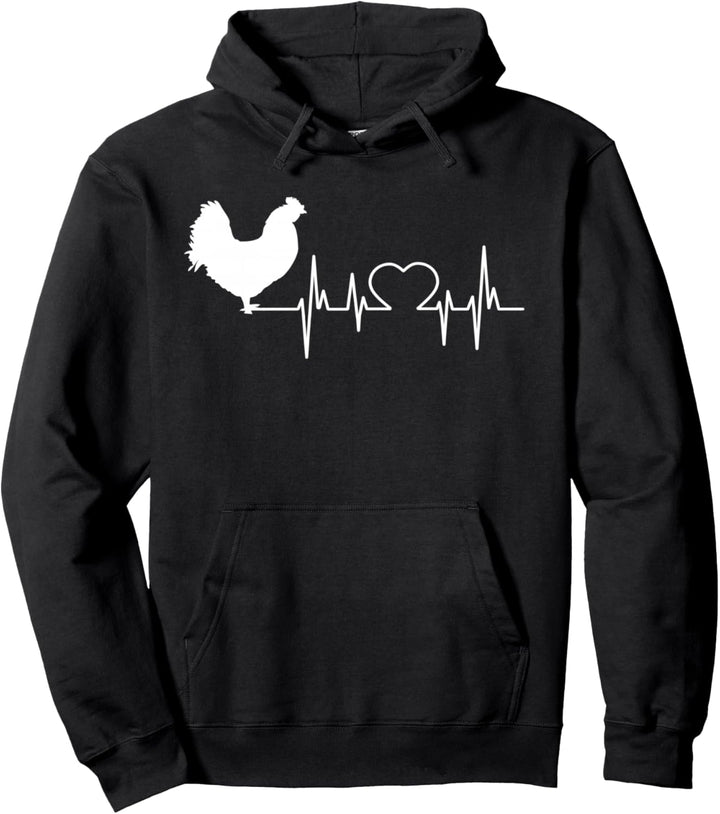 Huhn Hühner & Hahn Landwirt Bauer Pullover Hoodie