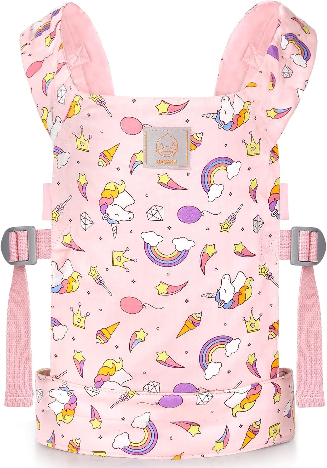 GAGAKU Puppentrage für Kinder Puppen Bauchtrage Puppen Tragesitz Puppenzubehör mit Verstellbaren Trä
