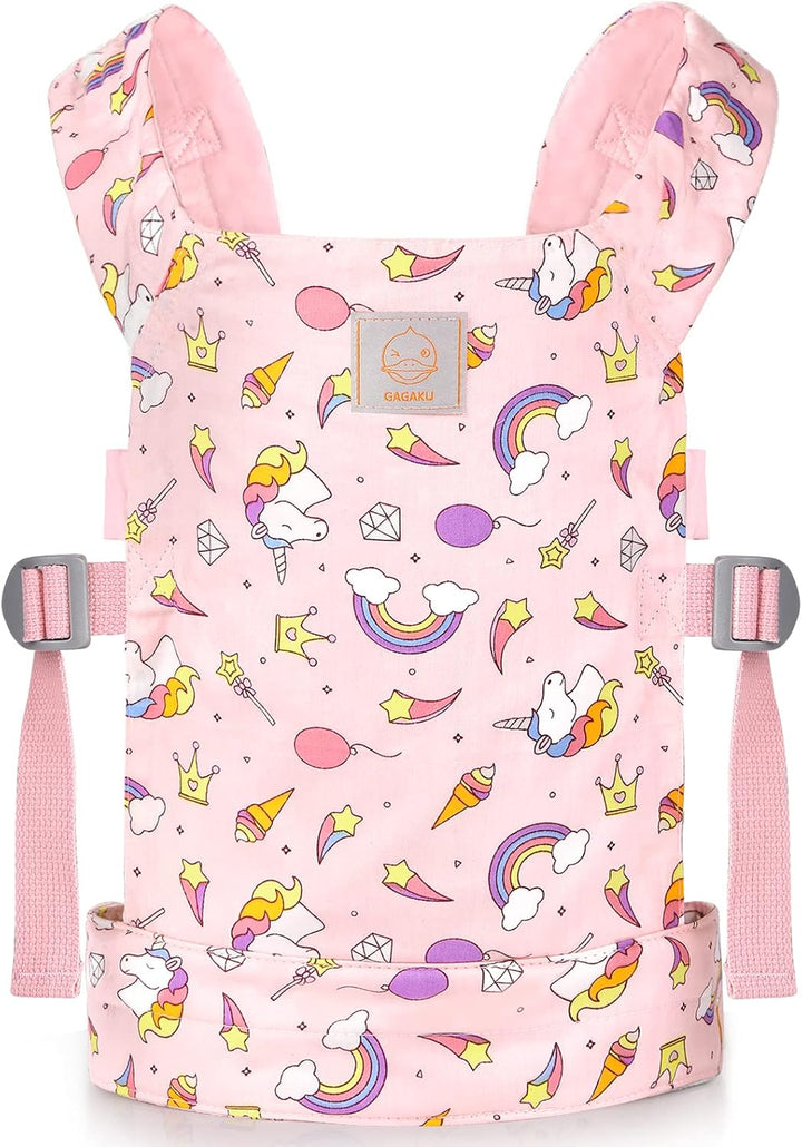 GAGAKU Puppentrage für Kinder Puppen Bauchtrage Puppen Tragesitz Puppenzubehör mit Verstellbaren Trä