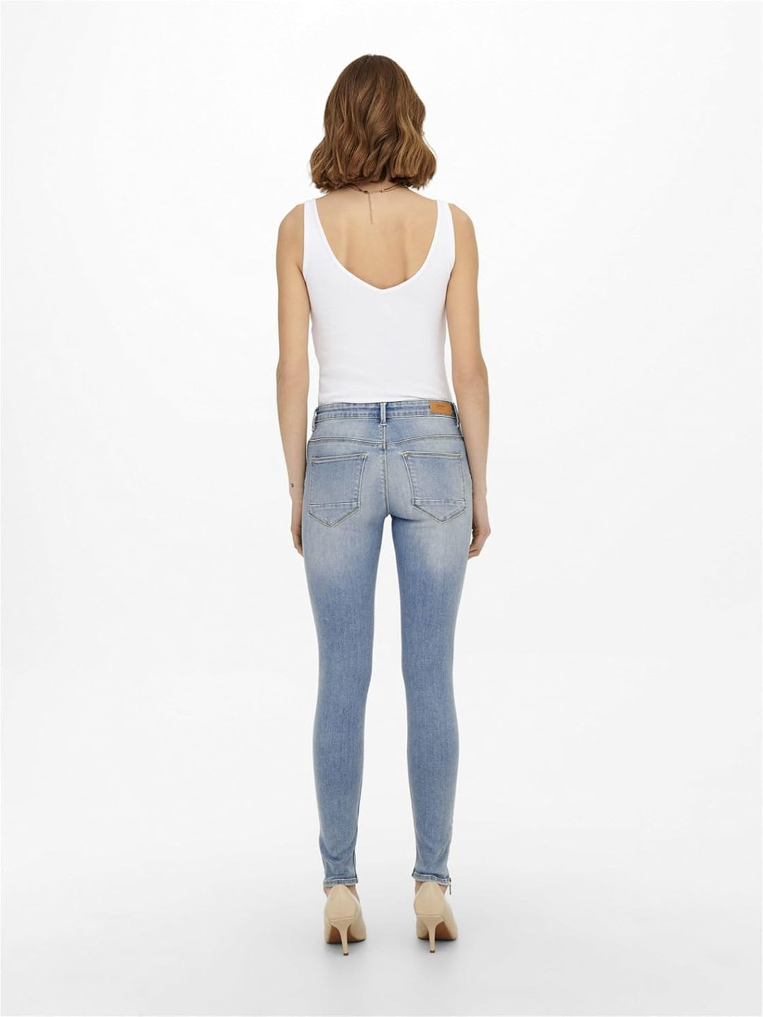 ONLY Damen ONLKENDELL RG SK ANK DNM TAI467 NOO 15223264 26W / 34L Light Blue Denim, 26W / 34L Light