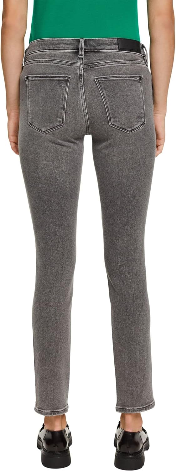 ESPRIT Damen Jeans 25W / 32L 922/Grey Medium Wash, 25W / 32L 922/Grey Medium Wash