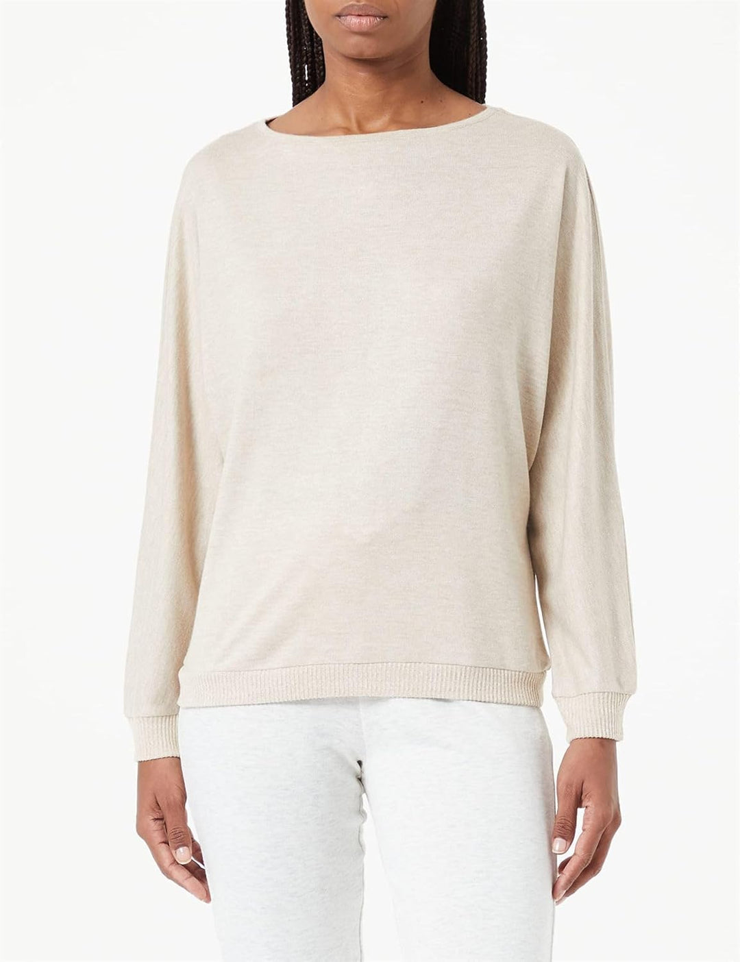 Triumph Damen Thermal Sweater Schlafanzugoberteil, Brown - Light Combination