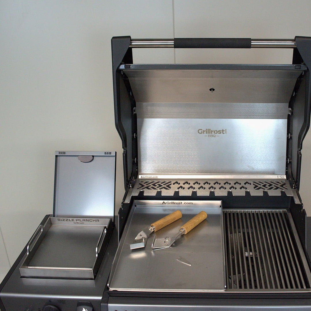 Edelstahl Grillplatte - Plancha 45 x 30cm - für Napoleon Freestyle und Rogue 365, 425, 525 45x30cm -