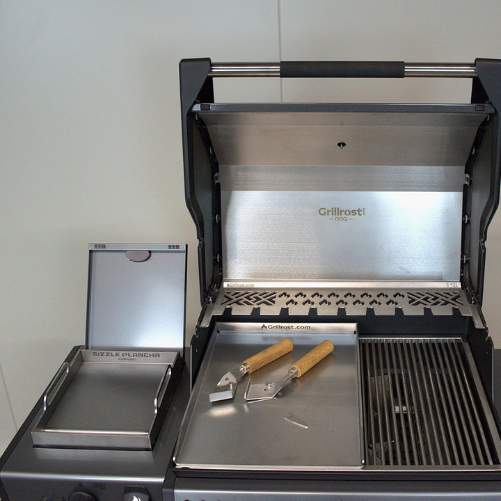 Edelstahl Grillplatte - Plancha 45 x 30cm - für Napoleon Freestyle und Rogue 365, 425, 525 45x30cm -