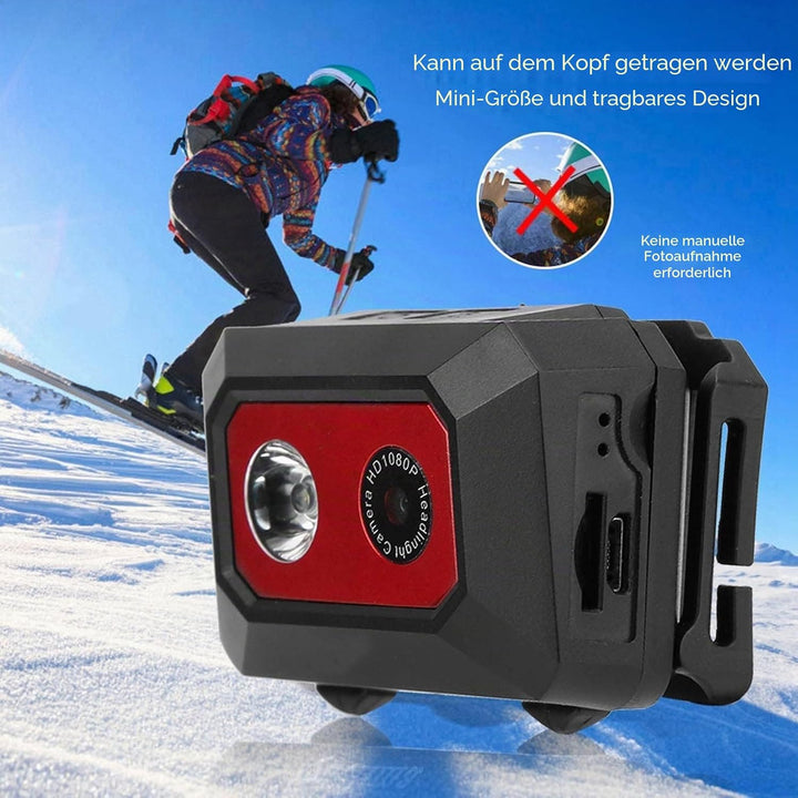 Videokamera, Helmkamera, Action-Kamera, Kopfmontage-Kamera, Kopfkamera Für Die Aufnahme von Super HD