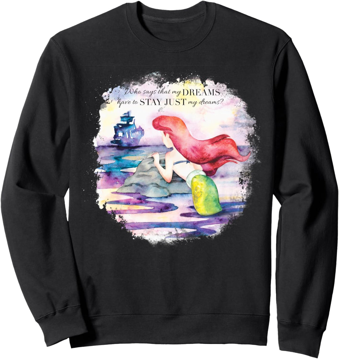 Disney Little Mermaid Ariel's Dreams Watercolor Sweatshirt