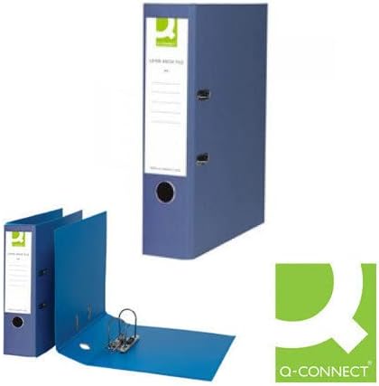 Q-Connect KF20020 Aktenordner A4 Polypropylen blau, 10er Pack blau A4 Einzelbett, blau A4 Einzelbett