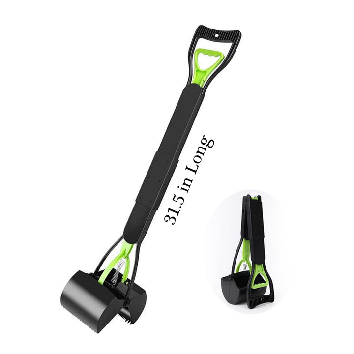 Grosser Hundekotschaufel 80 cm Extra langer Griff faltbarer Kotenentferner Greifer Picker für den Au