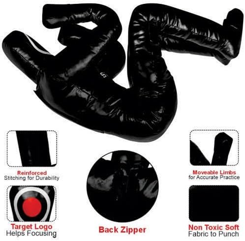 MMA Grappling Dummy 180 cm – Judo, Wrestling, BJJ, Selbstverteidigungstraining Dummy Vinylstoff Unge
