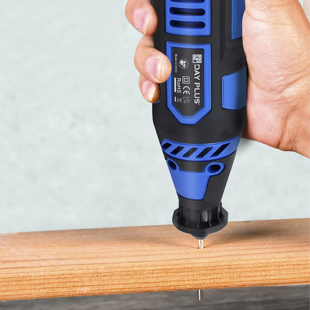 Multifunktionswerkzeug, Drehwerkzeug 135W mit 80 Zubehöre, 10000-32000 rpm, Biegsame Welle, zum Fräs