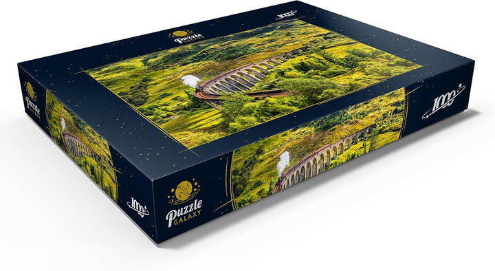 Glenfinnan Railway Viaduct mit Jacobite-Dampfzug, Schottland - Premium 1000 Teile Puzzle - MyPuzzle