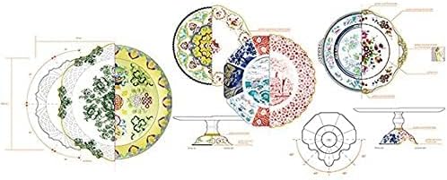 Seletti Teller flach Porzellan Ø 27,5 cm H 2,3 "Hybrid-Ipazia