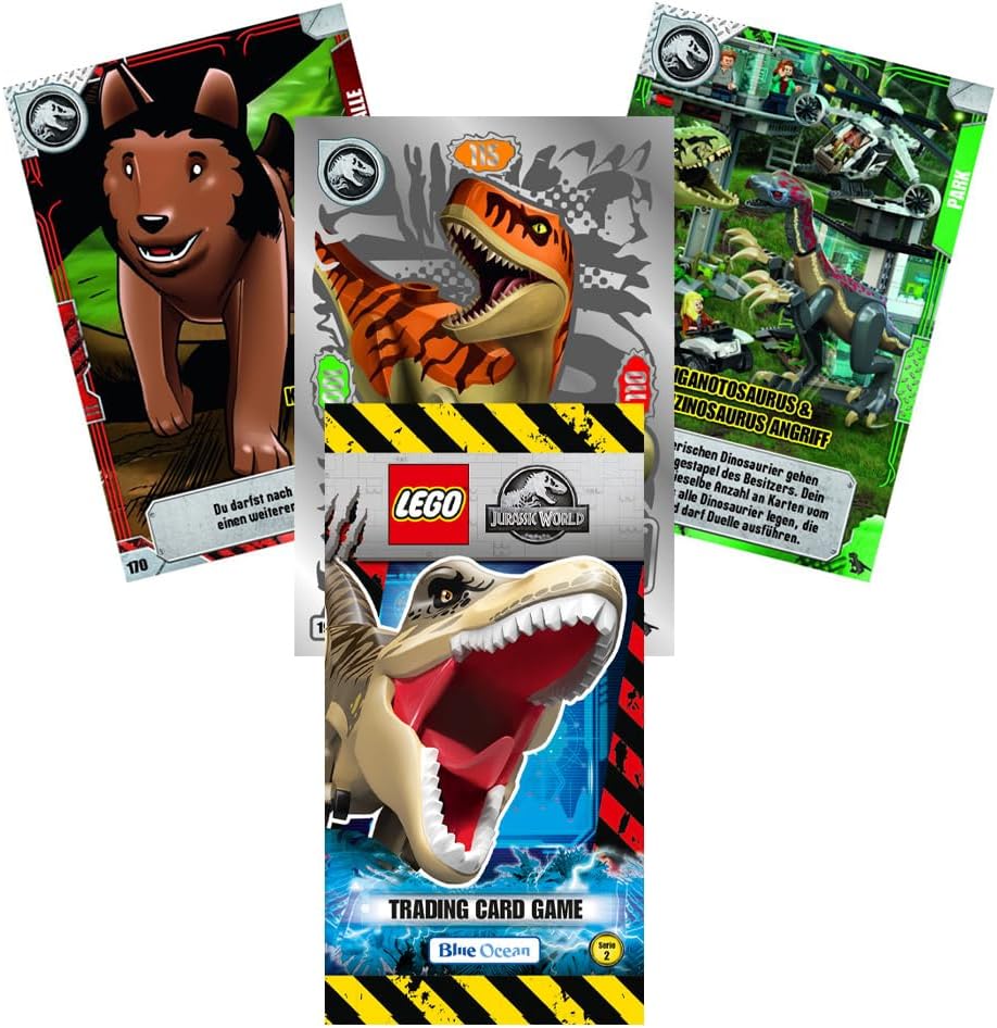 Bundle mit LEGO Jurassic World Trading Cards - Serie 2-1 Display (50 Booster) + Exklusive Collect-it