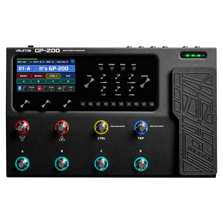 Valeton Gitarren Bass Effektpedal Multi-Effekte Prozessor Gitarren Bass Amp Modeling IR Cabinets Sim