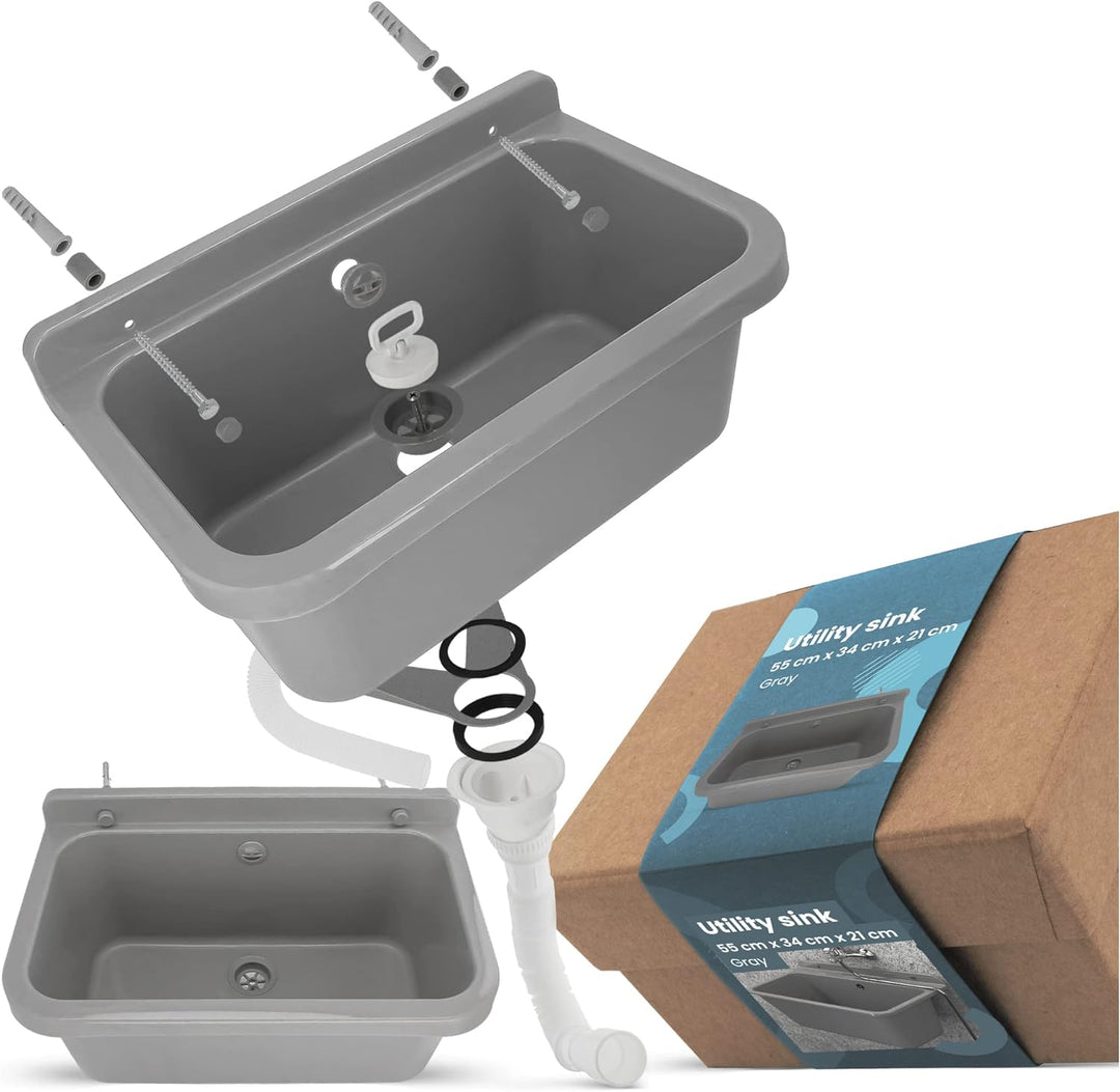 Universal-Waschbecken Industrielle für Garage Outdoor Indoor Ausgussbecken für Garage Keller Werksta