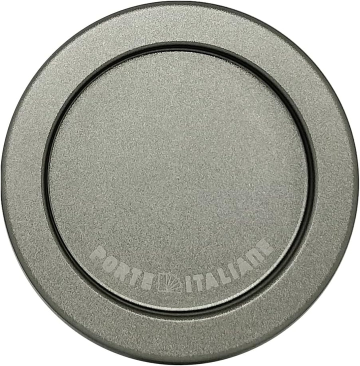 FIP Paar Türgriff aus Glas mit 3M-Aufklebern (Aluminium SIDERALgrau) ALLUMINIO GRIGIO SIDERALE, ALLU