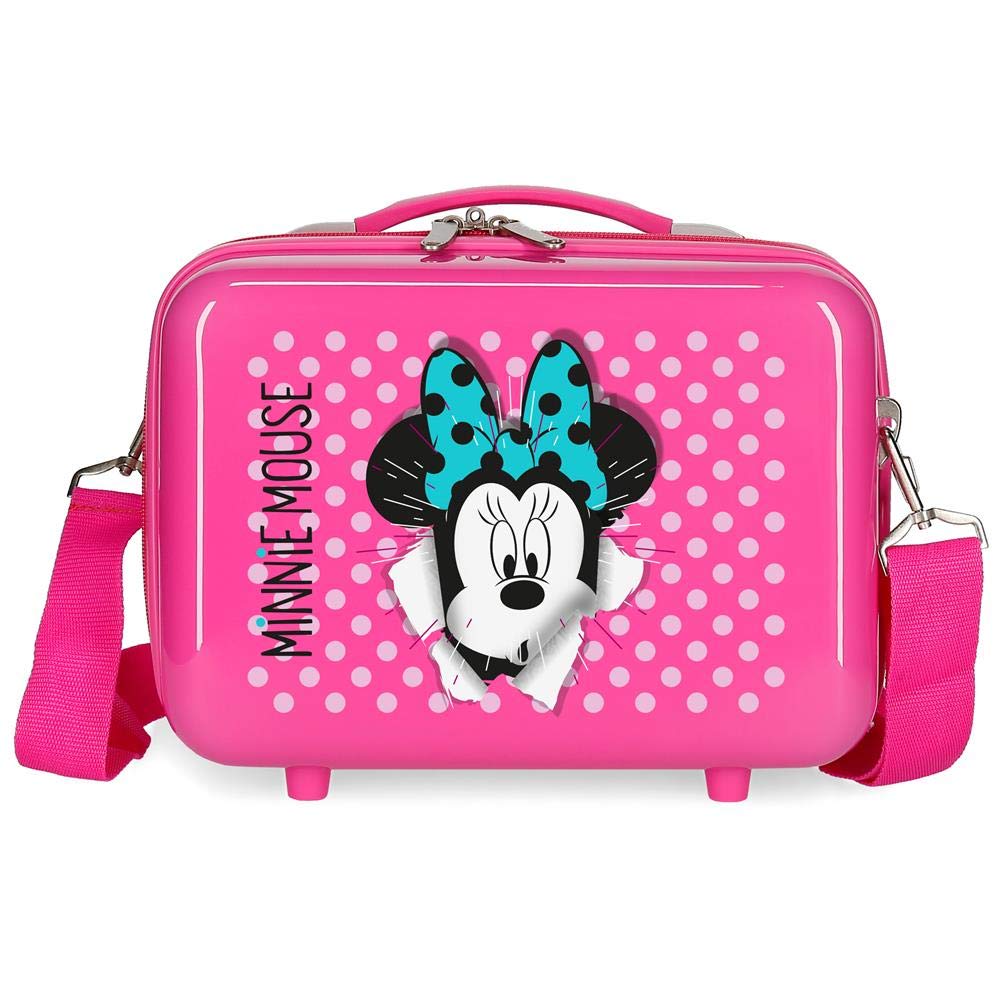 Disney Minnie Sunny Day Anpassungsfähiger Schönheitsfall Rosa 29x21x15 cms ABS Neceser Sunny Neceser