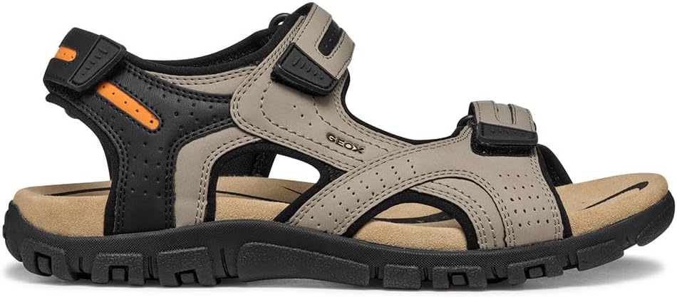 Geox Herren Uomo Sandal Strada D Riemchensandalen, Sand