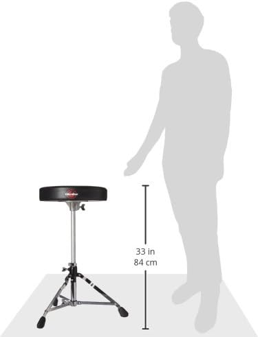 Gibraltar Schlagzeughocker, Drumhocker 5000 Series (runder SitzDurchmesser: 33cm, Vinyl Sitzfläche,