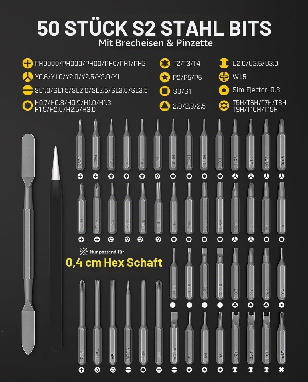 Fanttik S1 Pro Akku-Schrauberset &amp; E2 Ultra 3.7V Mini Elektro Schraubendreher Set
