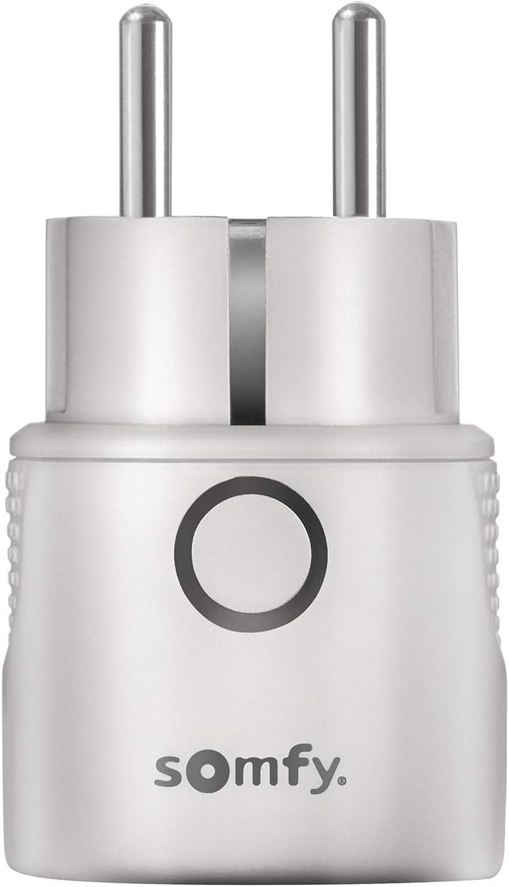 Somfy 1822617 - Funk-Zwischenstecker Plug io on/off Typ E, TaHoma-kompatibel, Bedienung von 230V-Ger
