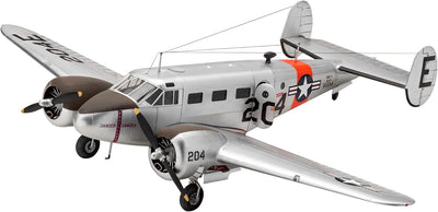 Revell Modellbausatz Beechcraft Model 18 I Detailliertes Modell im Massstab 1:48 I 129 Teile I Herau