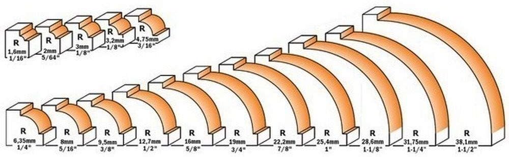 CMT Orange Tools 938.222.11 – Erdbeere R. Concavo mit rodam. HM S 8 D 22.2 R 4.8