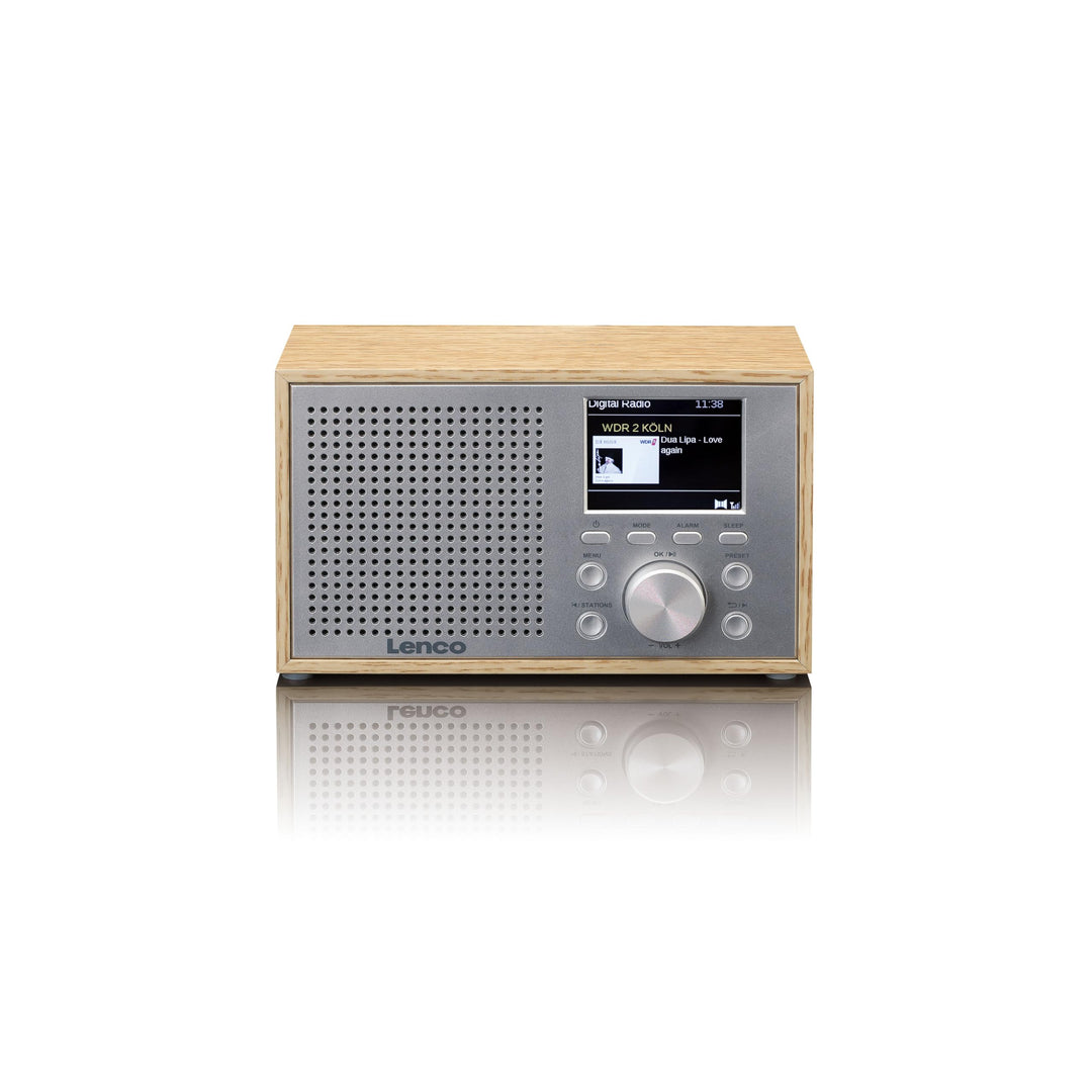 Lenco DAR-017 DAB+ Radio – kompaktes DAB+ Radio mit Bluetooth 5.0 - Senderspeicher - FM Empfänger -