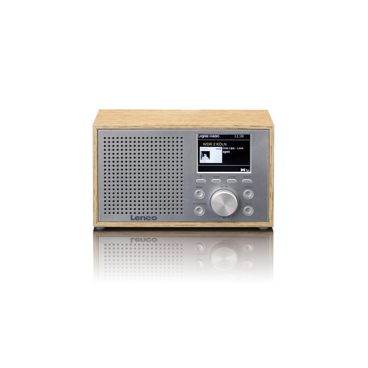 Lenco DAR-017 DAB+ Radio – kompaktes DAB+ Radio mit Bluetooth 5.0 - Senderspeicher - FM Empfänger -