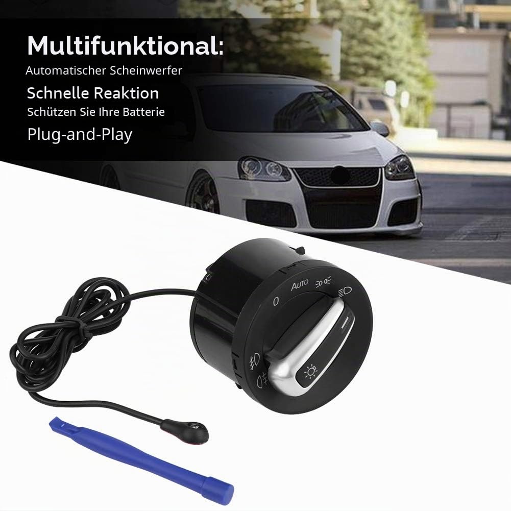 Scheinwerferschalter Lichtsensor, Auto Scheinwerferlampensteuerschalter Lichtsensormodul für MK5 MK6