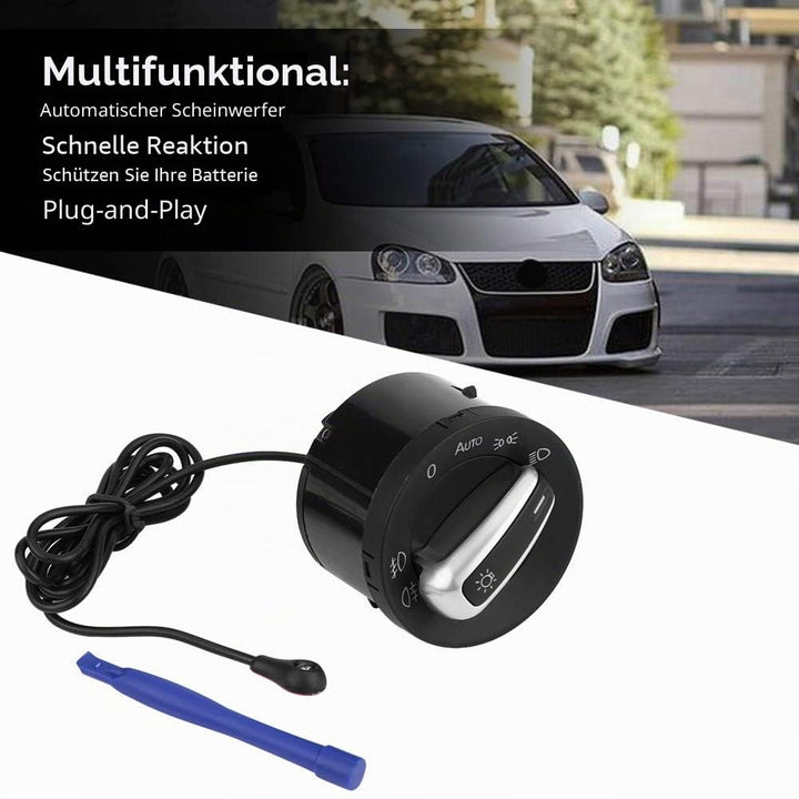 Keenso Auto Lichtschalter Modul, Auto Scheinwerferschalter Lichtschalter mit Lichtsensor Scheinwerfe