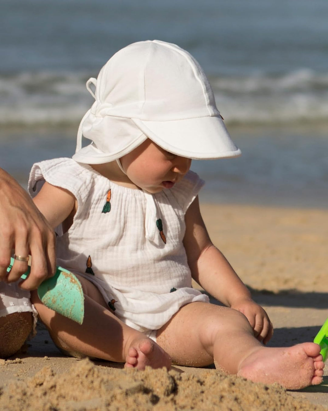 FURTALK Baby Kleinkind Sonnenhut UPF 50+ UV-Schutz Mädchen & Jungen Sommer Kappe Kinder Strand Mütze
