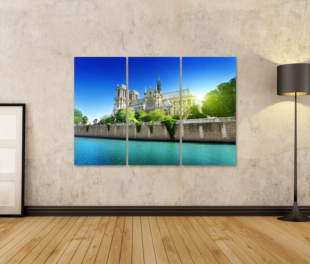 islandburner Bild auf Leinwand Notre Dame Paris Frankreich 15A Bilder Wandbilder Poster Leinwand 130