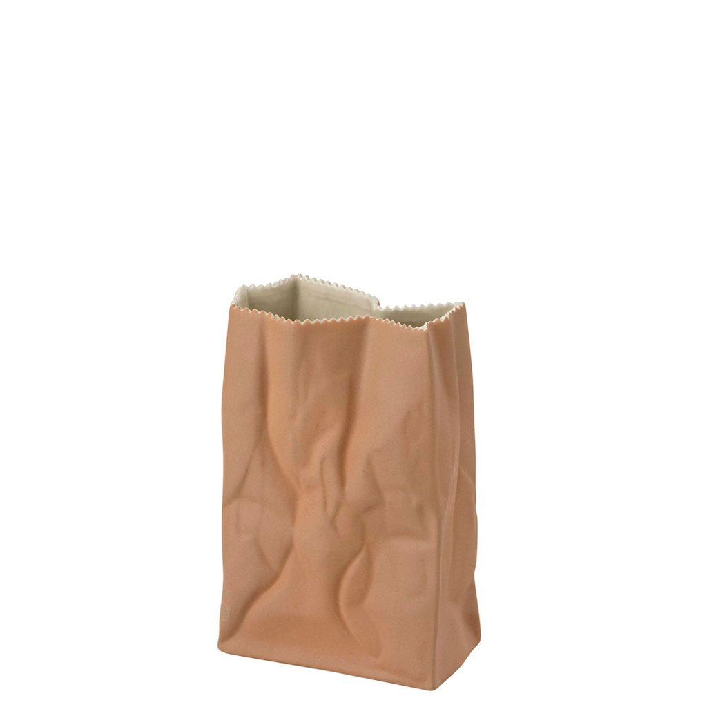 Rosenthal Tütenvase Keramik/ Braun Vase 18 cm