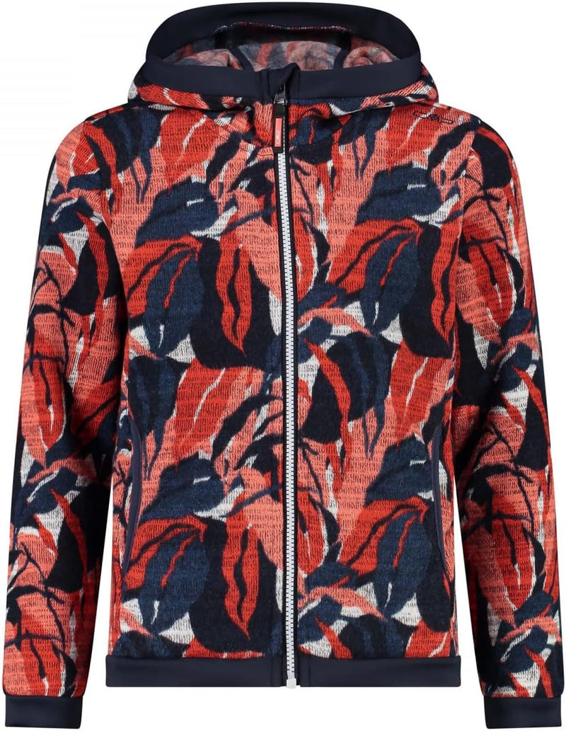 CMP Mädchen Kid G Jacket Fix Hood Jacket 98 Flamingo-Campari, 98 Flamingo-Campari