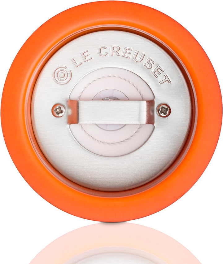 Le Creuset Pfeffermühle, ABS-Kunststoff, 6,2 x 6,2 x 20,8 cm, Keramik-Mahlwerk, Ofenrot, 96001900090