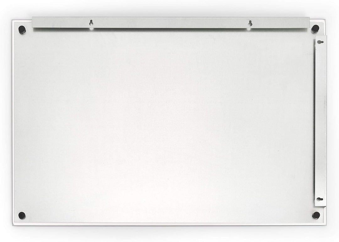 Zeller 11600 Memobord, Glas, weiss, ca. 60 x 40 x 2 cm Weiss 60 x 40 cm, Weiss 60 x 40 cm