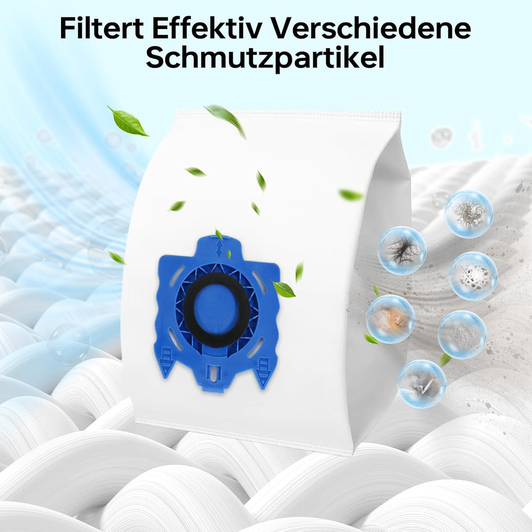 14 Staubsaugerbeutel mit 8 Filter Kompatibel mit Miele GN Serie S2 S4 S5 S6 S8, Complete C2/C3, Clas