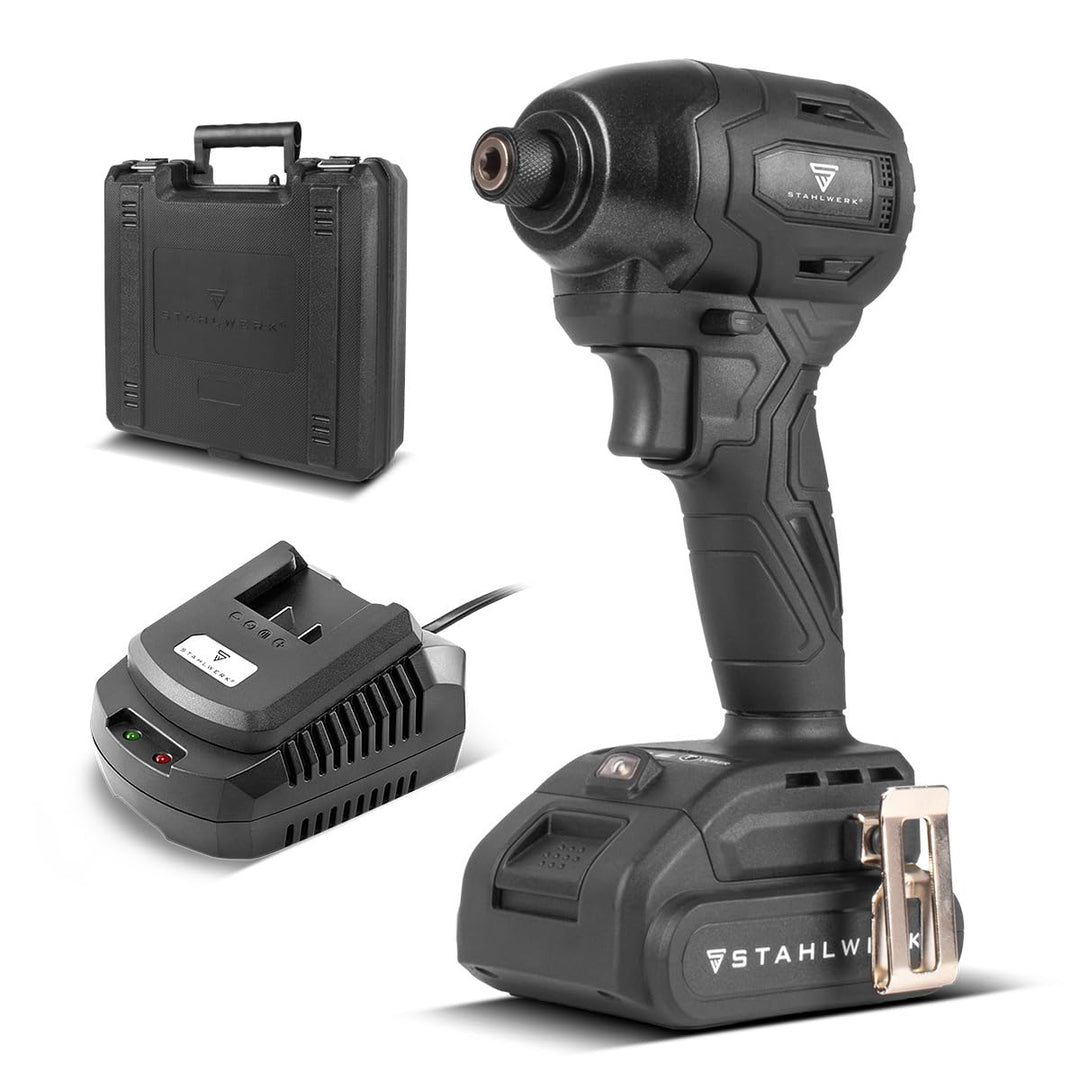 STAHLWERK Akku-Schlagbohrschrauber ADS-190 ST – 20 Volt-System und Brushless-Technologie Akkuschraub