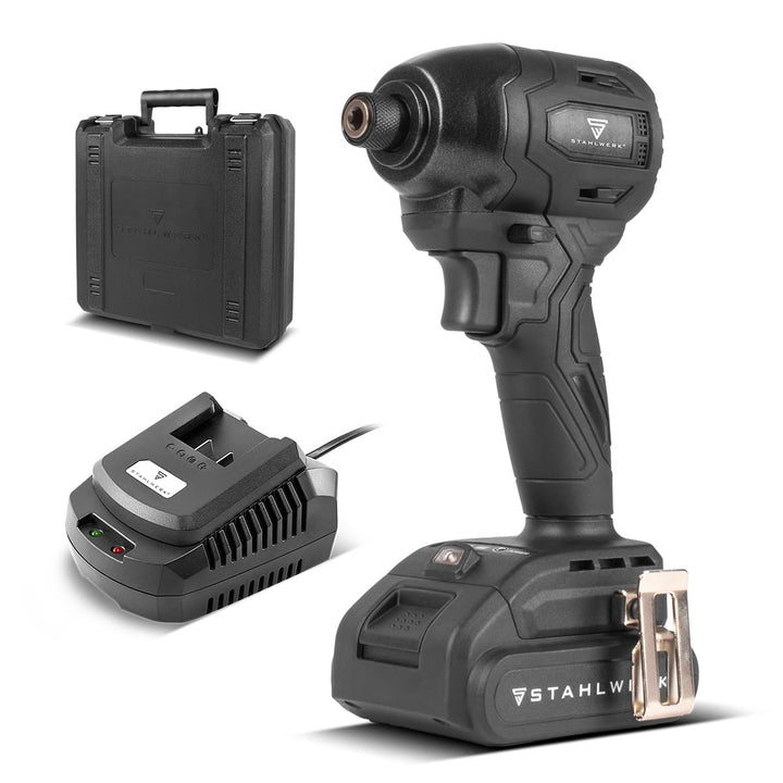 STAHLWERK Akku-Schlagbohrschrauber ADS-190 ST – 20 Volt-System und Brushless-Technologie Akkuschraub