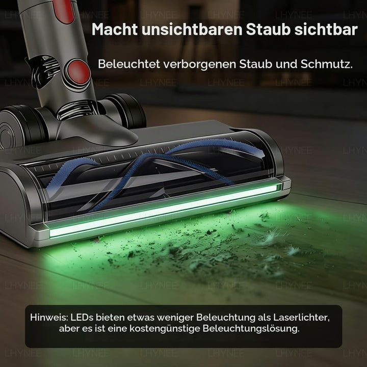 Bürste kompatibel für Dyson V8, V11, V10, V7, V15 mit LED-Staubdetektionslicht als 2in1 Set inklusiv